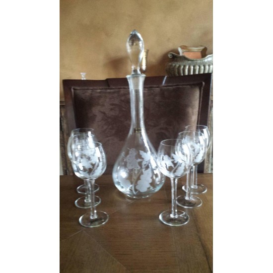 20% DISCOUNT with coupon co ! Toscany canter and 6 wine glasses Set