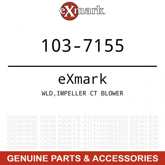 Exmark 103-7155 - Toro Wld Impeller Ct Blower