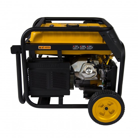 FIRMAN 4550/3650 Watt Recoil Start or Propane Dual Fuel Portable Generator CARB and cETL Certified With Wheel Kit
