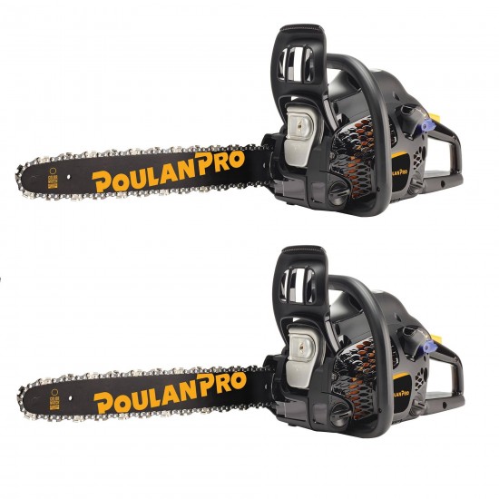 Poulan Pro 18" Bar 2 Cycle Powered Chainsaw (Certified Refurbished) (2 Pack)