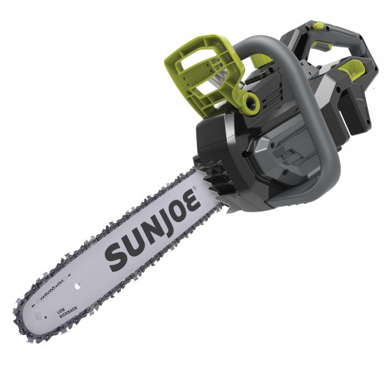 Sun Joe iON100V-18CS-CT Lithium-iON Cordless Brushless Lithium-iON Handheld Chain Saw | 18-Inch | 100-Volt | Core Tool (No Battery + Charger)