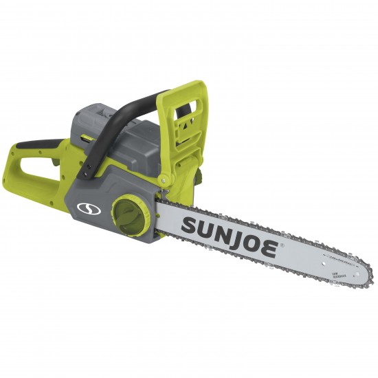 Sun Joe iON16CS 40-Volt iONMAX Cordless Brushless Chain Saw Kit - 16-Inch - W/ 4.0-Ah Battery and Charger